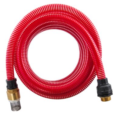 фото Шланг для воды всасывающий 25 мм, 4 м, резьба 1'', латунный клапан QUATTRO ELEMENTI 244-896