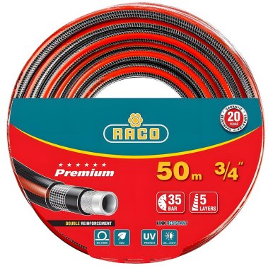 фото Шланг 3/4'' 50 м (35 атм., армированный, 5-ти слойный) RACO Premium 40300-3/4-50_z01