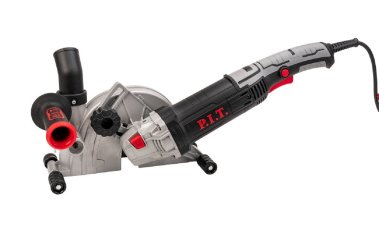 фото Штроборез электрич. P.I.T. PWC125-C (1400Вт, 125мм, 9000об/мин, 2 диска, глуб. 0-30мм, шир. 3-30мм)