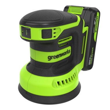 фото Шлифмашина эксцентриковая аккумуляторная GREENWORKS OS325 3100907CUA