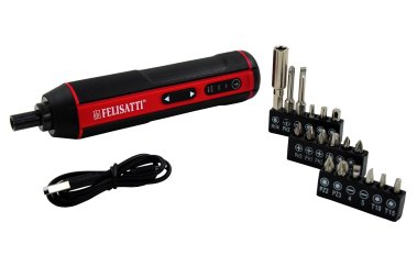 фото Отвертка аккумуляторная FELISATTI FT1008 (блистер + оснастка 18 шт)