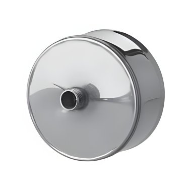 фото Заглушка с конденсатороотводом, раструб d. 220 мм (0,5 мм, нерж., штуцер 3/4 В)