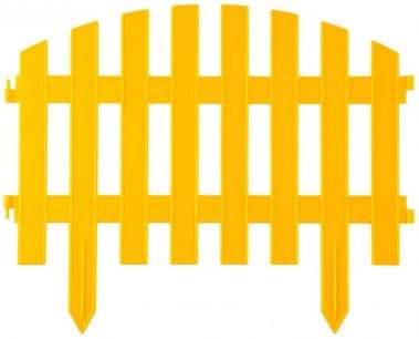 фото Забор декоративный GRINDA АР ДЕКО 28х300 см, желтый 422203-Y