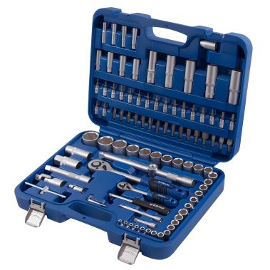 фото Набор инструментов 94 пр. (1/4'', 1/2'', кейс) КОБАЛЬТ 010106-94