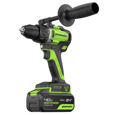 фото Дрель-шуруповерт аккумуляторная GREENWORKS GD24DD90 3707507CUB