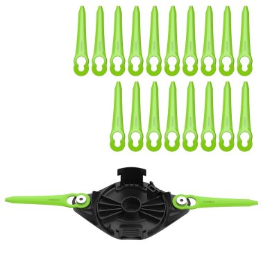 фото Ножи пластиковые GREENWORKS с диском для двухсторонней установки (20 шт.) 2963607