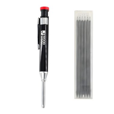 фото Карандаш механ. с грифелем д. 2,8 мм, метелл. корпус +набор грифелей CPL-003