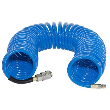 фото Шланг спиральный полиуретановый с фитингами (10 м, 6 х 10 мм, 15 бар) FUBAG 170301