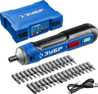 фото Отвертка аккумуляторная ЗУБР Профессионал PSD-4S