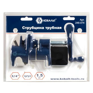 фото Струбцина трубная 3/4'' КОБАЛЬТ 246-074