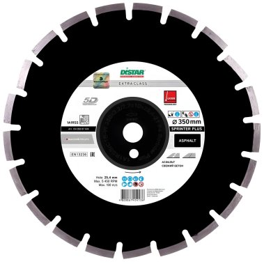 фото Диск алмазный 500 х 3.8/2.8 х 11.5 х 25.4 мм Sprinter Plus DISTAR 12485087031