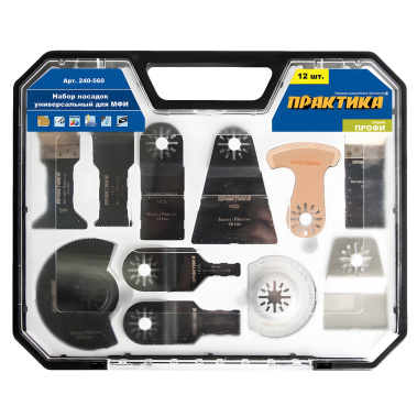 фото Набор оснастки универсальный (12 шт., №7, кейс) ПРАКТИКА 240-560