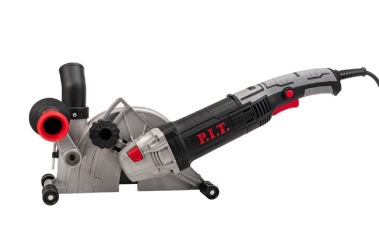фото Штроборез электрич. P.I.T. PWC125-C (1400Вт, 125мм, 9000об/мин, 2 диска, глуб. 0-30мм, шир. 3-30мм)