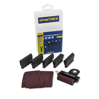 фото Набор оснастки шлифовальный (16 шт., резиновые профили) ПРАКТИКА 240-492