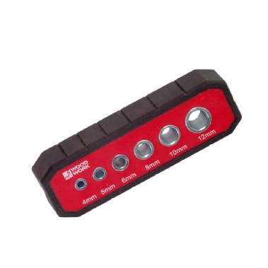 фото Кондуктор для сверления отверстий 4,5,6,8,10,12 мм WOODWORK DGA-006
