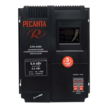 фото Стабилизатор однофазный РЕСАНТА СПН-5400