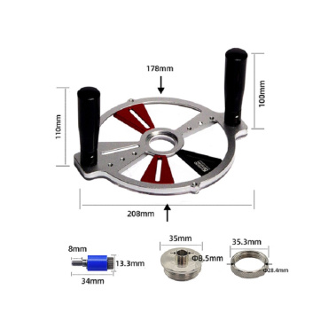 фото База универсальная с копировальной втулкой (для ручного фрезера) WOODWORK RPW-08