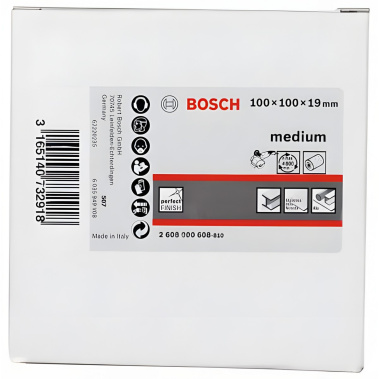 фото Валик шлифовальный нетканый 100 х 100 х 19 мм (средний) BOSCH 2608000608
