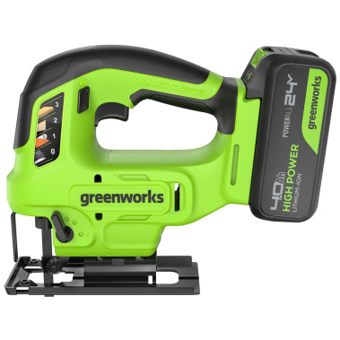фото Лобзик аккумуляторный GREENWORKS GD24JS90 3601707CUB