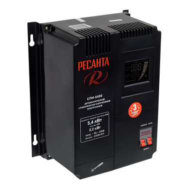 фото Стабилизатор однофазный РЕСАНТА СПН-5400