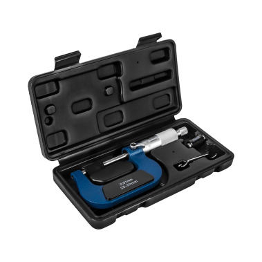 фото Микрометр механический 25 - 50 мм (точность 0,01 мм, кейс) КОБАЛЬТ 919-920