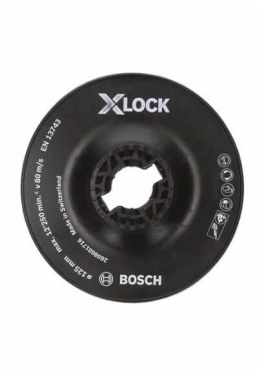 фото Тарелка опорная 125 мм X-LOCK (для УШМ, твердая) BOSCH 2608601716