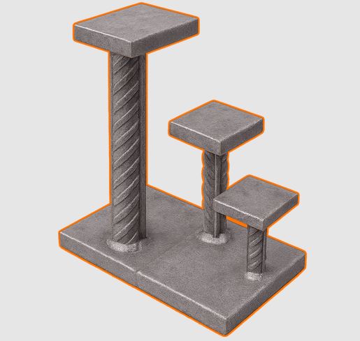 Закладная деталь МИ 4-4 серия 3.400-6 для железобетонных конструкций