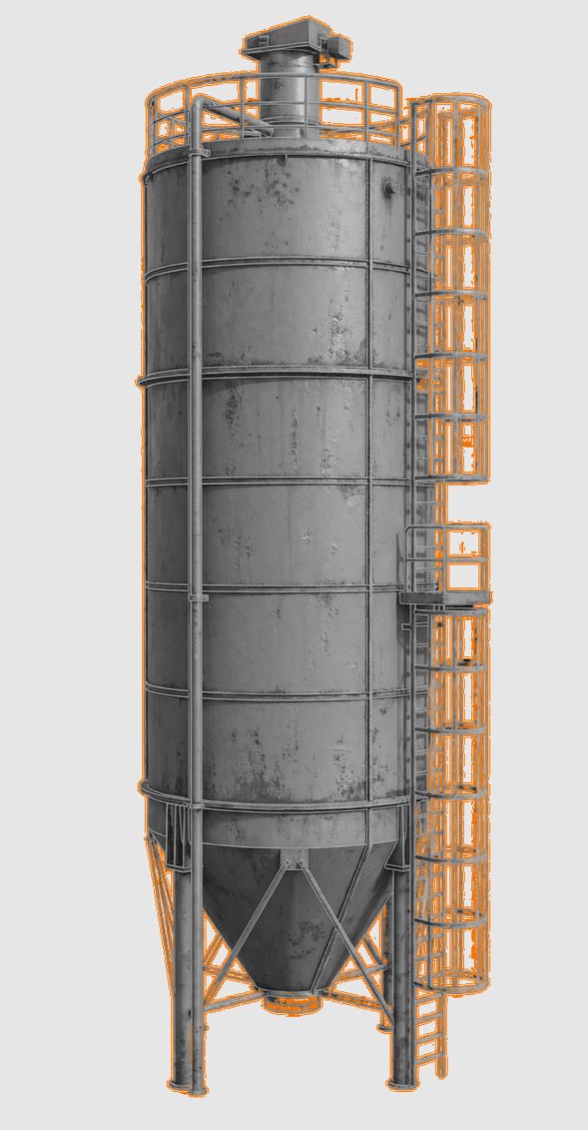 Силос цемента сварной конструкции EUROSILO 55/2,4