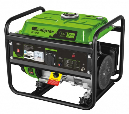 Генератор бензиновый Сибртех БС-1200