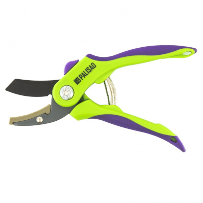 Секатор PALISAD 200мм, пружина возвр. спирал. типа,тефлон. покр., обрез. 2-хком. плас. ручки арт.60551