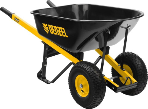 Тачка Denzel строительная двухколесная, усиленная арт.69000