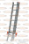 Трехсекционная лестница Эйфель  3 х 14 ступеней