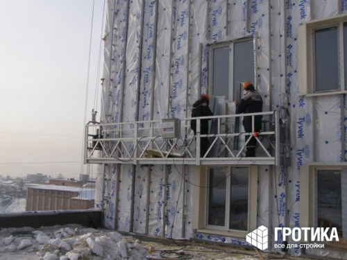 Строительная люлька Nordberg 630 стальная (фасадный подъемник)