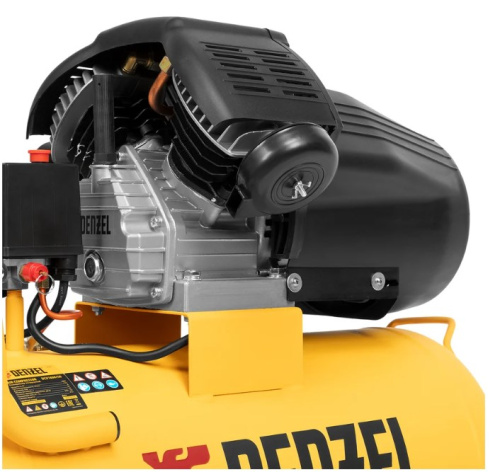 Воздушный компрессор Denzel прямой привод, dcv1800/50, 1,8 квт, 50 литров, 320 л/мин 58168