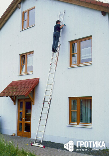 Трехсекционная лестница Krause Corda 3 х 11 ступеней