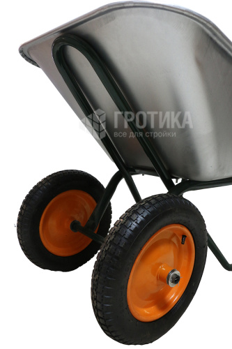 Тачка строительная двухколесная Drive 700 P усиленная