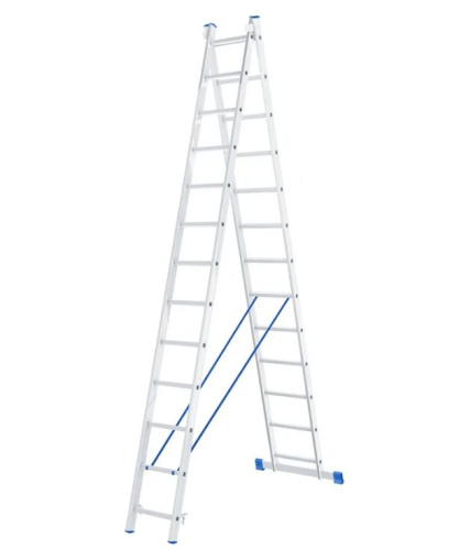 Двухсекционная лестница Сибртех 2 х 13 ступеней 97913