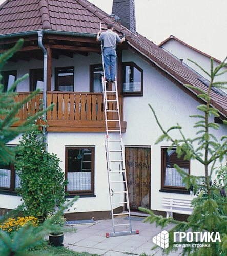 Трехсекционная лестница Krause Tribilo 3 х 9 ступеней