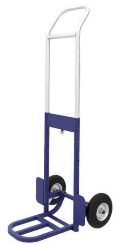 Тележка грузовая с дополнительной полкой и выдвижной ручкой КГ 100 П, колёса литые d=200мм