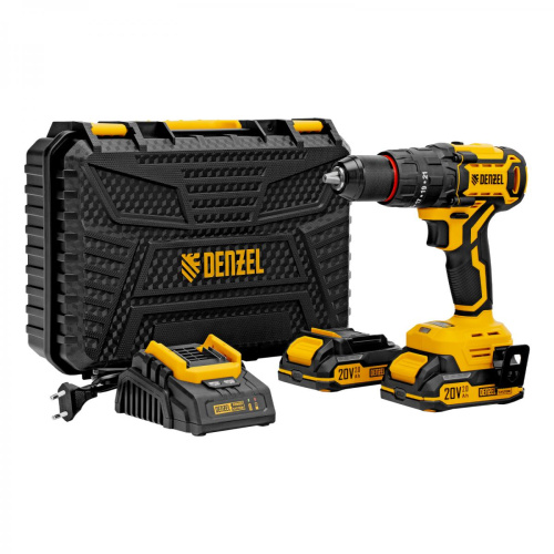 Дрель-шуруповерт аккумуляторная ударная бесщеточная Denzel CIDH-BL-20