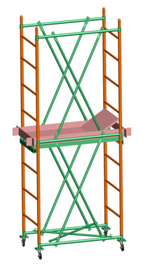 Вышка-тура строительная Спектр 12 ( высота 1,7 м) 1+1