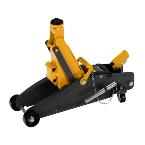 Домкрат гидравлический подкатной с фиксатором 2,8 т, 135-385 мм Denzel арт.51155