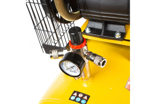 Компрессор воздушный DENZEL BCV2300/100, 2.3 кВт, ременный привод, 100 литров, 440 л/мин