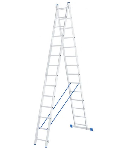 Двухсекционная лестница Сибртех 2 х 14 ступеней 97914