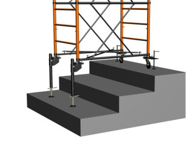 Опора винтоваядля вышки-туры съемная регулируемая 1,2м ( Спектр, Радиан, Вектор)