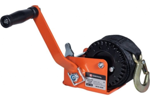 Лебедка ручная барабанная СибТаль LRB- 450 лента 10м.