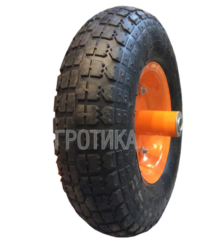 Колесо пневмо 4.00-6 для 2-колесных садовых тачек 112, 400Р