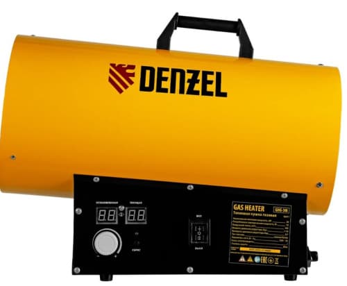 Газовая тепловая пушка Denzel GHG-30i, 30 квт, цифровой термостат, пропан-бутан 96471