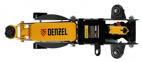 Домкрат гидравлический подкатной с фиксатором, 2,8 т  в кейсе  Denzel арт.51156