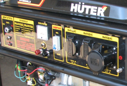 Генератор бензиновый "Huter" DY8000LX  без аккумулятора